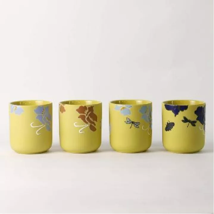 Blumenflüsterer handbemalter Kunst-Kerzenhalter