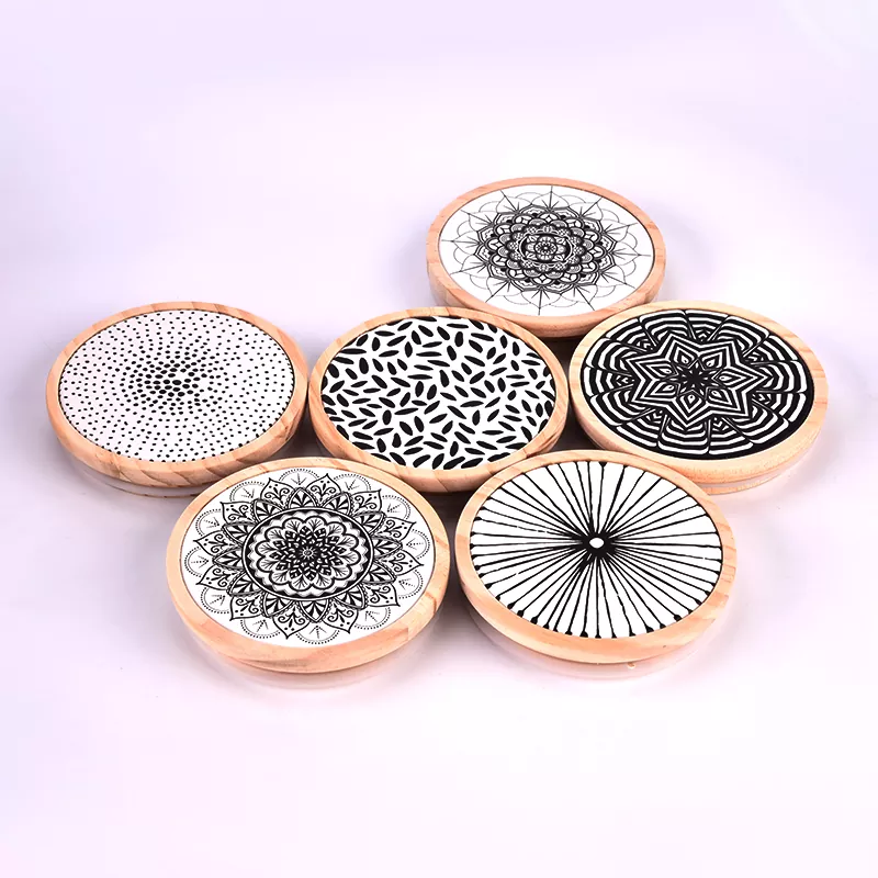 Personalisierter Musterdruckdrucken Holzdeckel