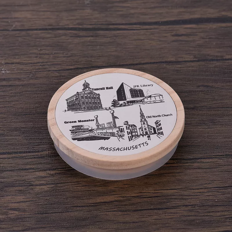 Personalisierter Musterdruckdrucken Holzdeckel