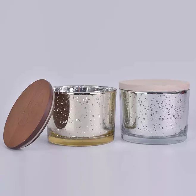 Runde Glaskerzenhalter