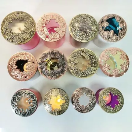 Universal Hohleisenkerzenglasdeckel Deckel Universal Hohleisenkerzenglasdeckel Deckel